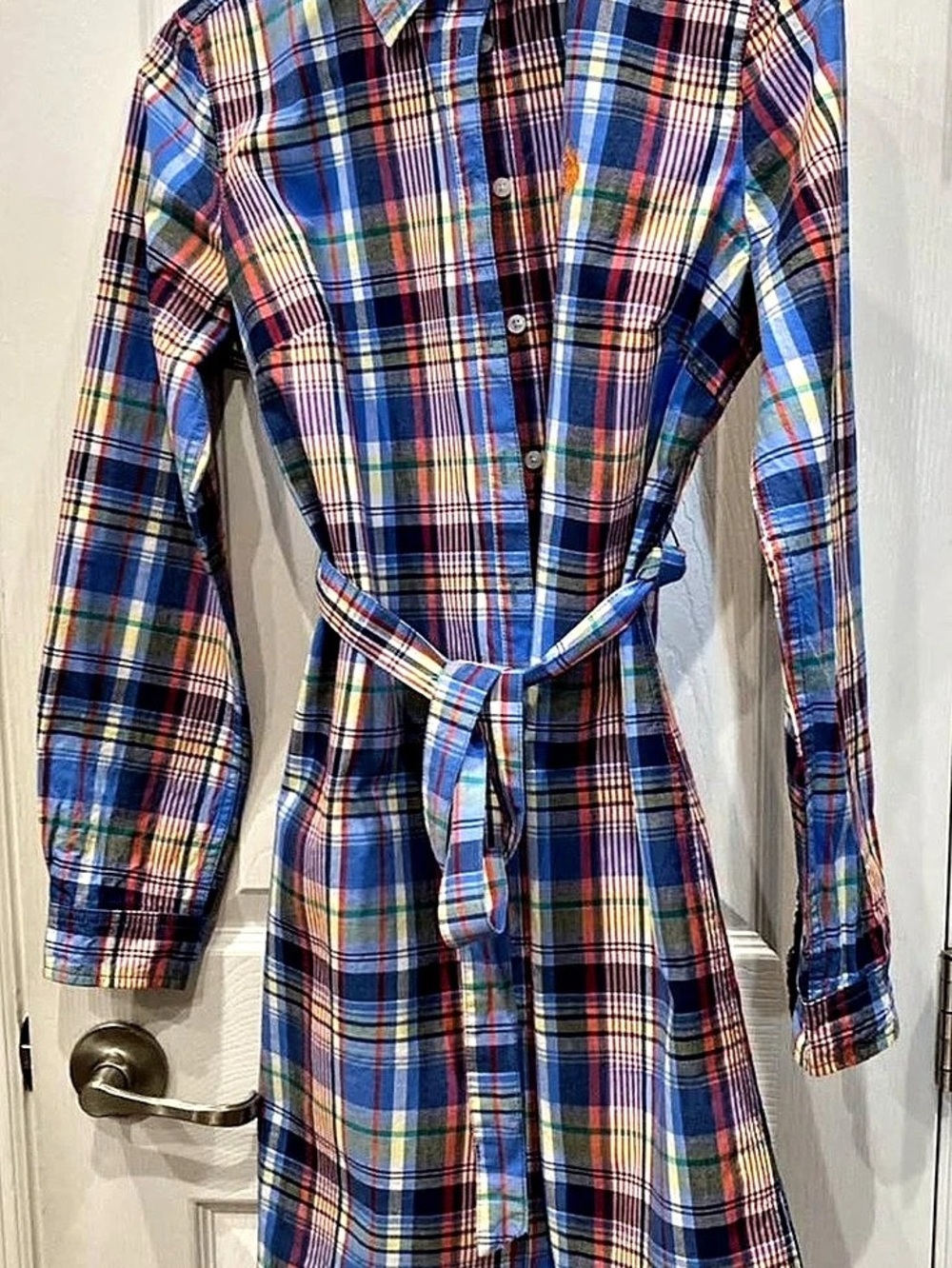 U.Small. Polo Assn. Plaid Mini Dress in Blue & Red Size Small